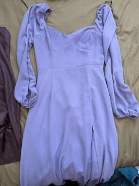 Forever 21 Lilac Sweetheart Midi Dress